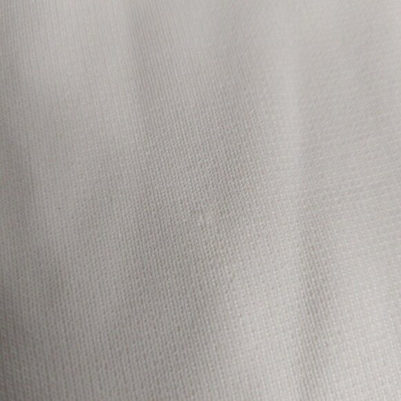 Zara Womens Top Medium Ribbed Short Sleeve Embroidered Flower Sleeves Ivory - Picture 16 of 16